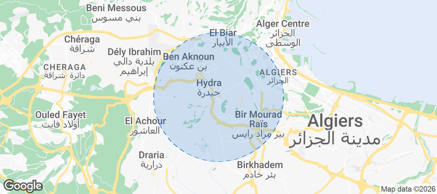 حيدرة Airbnb map